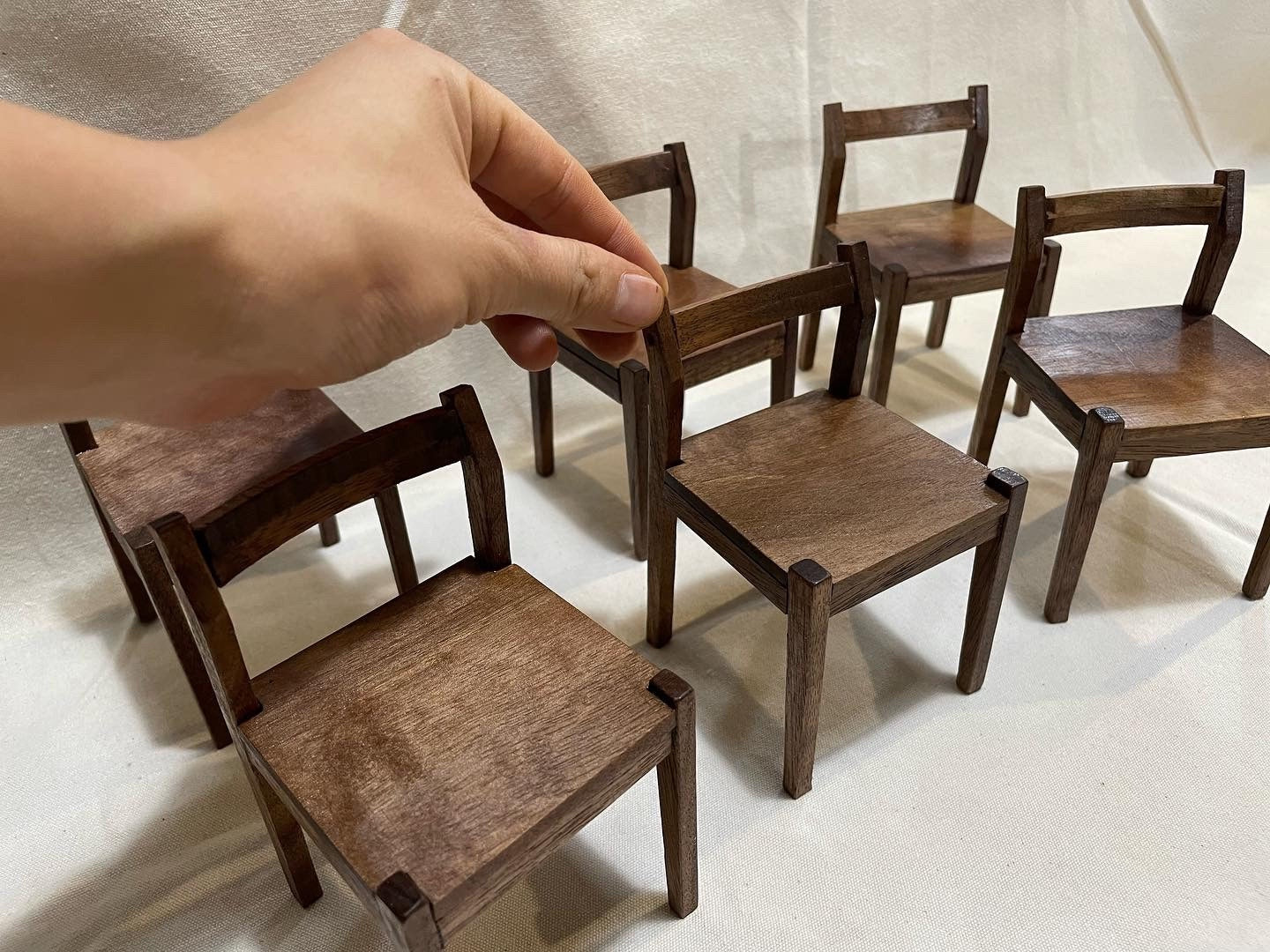 1:6 Scale Custom Dining Chair Miniature Dollhouse Furniture