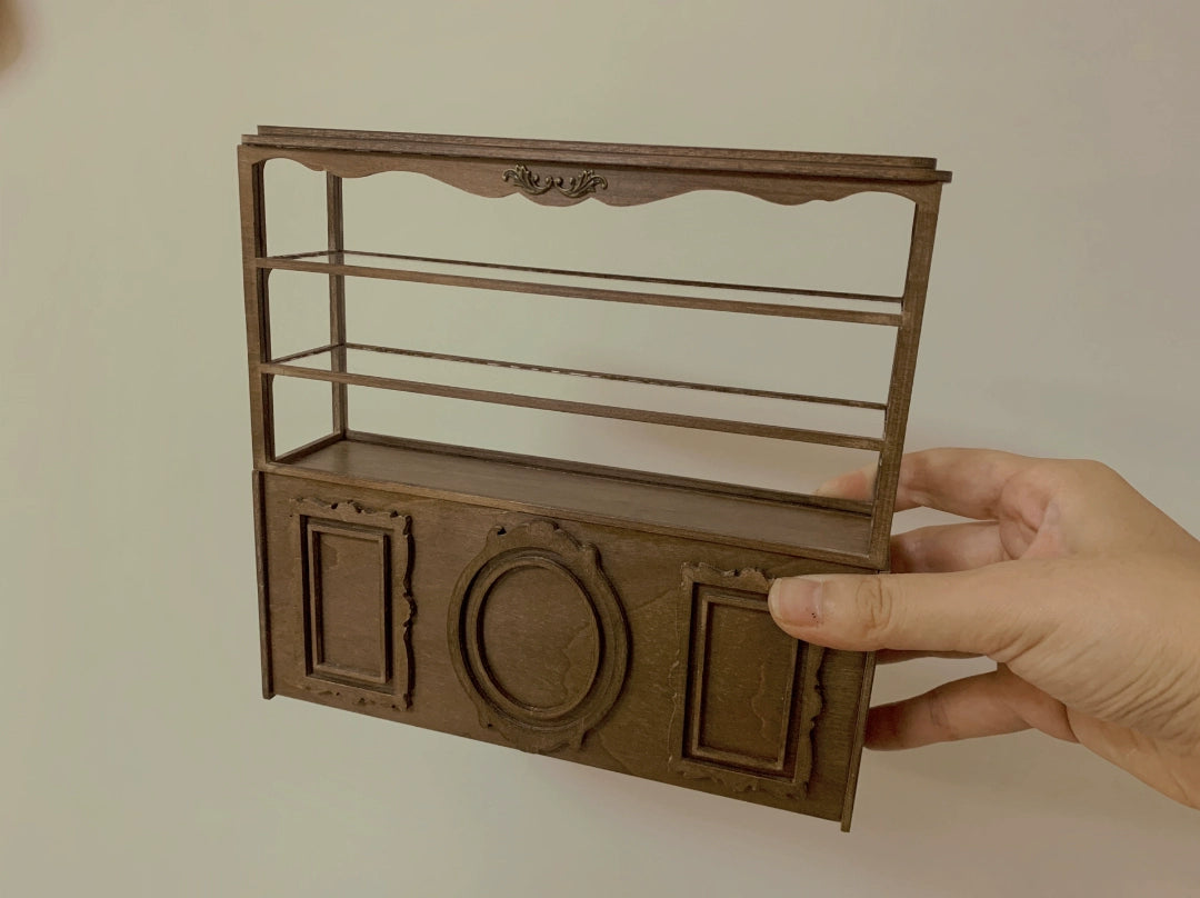 1:6 Scale 1:12 Scale Wooden Bread Cabinet Cake Display Miniature Dollhouse Furniture For Blythe Dolls