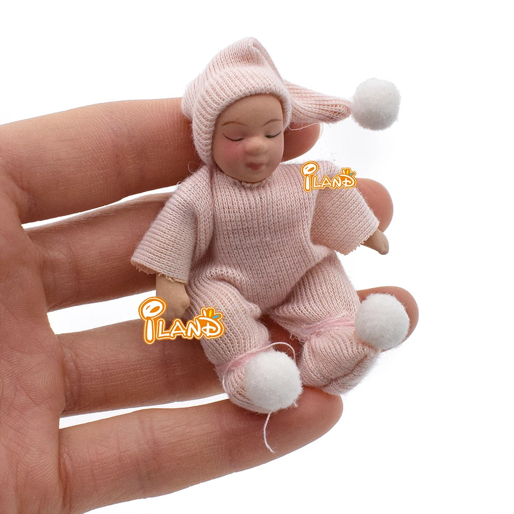 Casa de muñecas en miniatura a escala 1:12, modelo de muñeca elfo pequeño, accesorios, juguetes para niñas