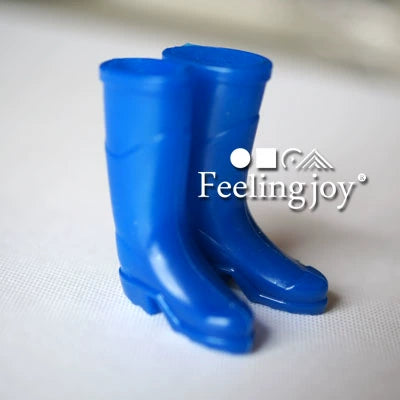 Accessoires pour poupées BJD à l'échelle 1:6, scène de maison de poupée miniature, bottes de pluie haute simulation