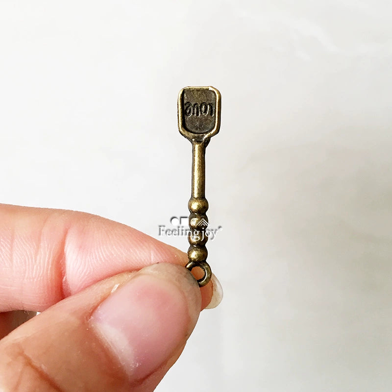 Accessoires miniatures pour poupées BJD à l'échelle 1:6 et 1:12 : ensemble de couverts en bronze, couteau, fourchette, cuillère, bâtonnet mélangeur