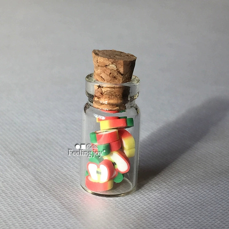 1:12 Scale Miniature Dollhouse Furniture Accessories DIY Glass Jars Fruit Cans Storage Bottles