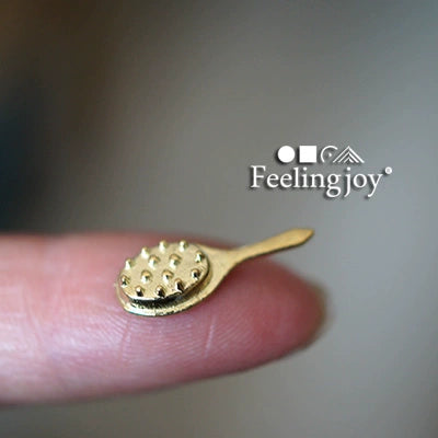 Tocador de casa de muñecas en miniatura - Cómoda de madera a escala 1:12 con espejo y accesorios de decoración DIY