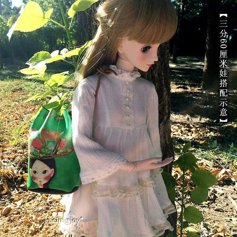 Accesorios en miniatura para muñecas BJD a escala 1:12, cámara, cuaderno, bolsa tipo cubo, caja de picnic