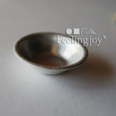 1:12 Scale Miniature Dollhouse Silver Metal Fruit Vegetable Basket BJD Scene Prop Accessory