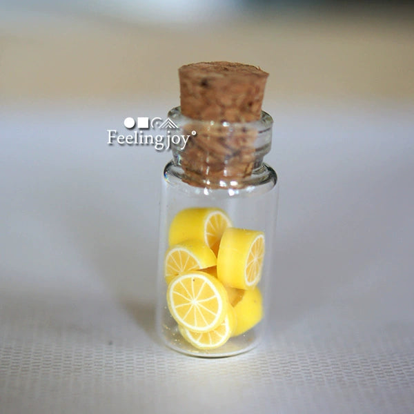 1:12 Scale Miniature Dollhouse Furniture Accessories DIY Glass Jars Fruit Cans Storage Bottles