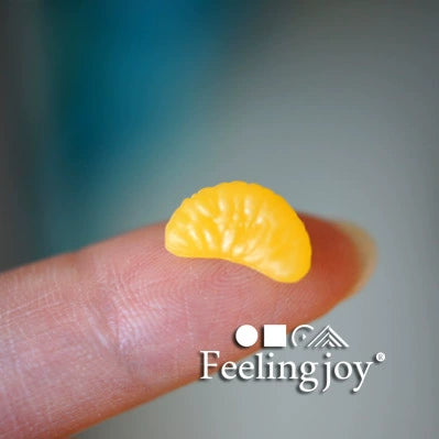 Accessoires miniatures pour maison de poupée BJD à l'échelle 1:6 et 1:12, tranches d'orange réalistes, accessoires alimentaires miniatures