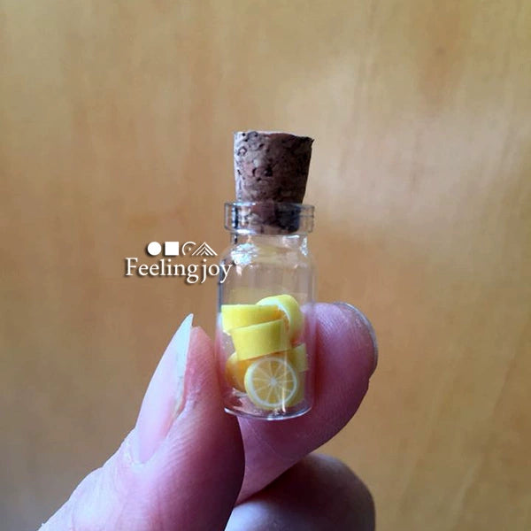 1:12 Scale Miniature Dollhouse Furniture Accessories DIY Glass Jars Fruit Cans Storage Bottles