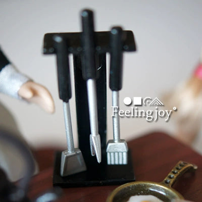 Muebles de casa de muñecas en miniatura a escala 1:12, mesa de comedor plegable china, accesorios de comida en miniatura
