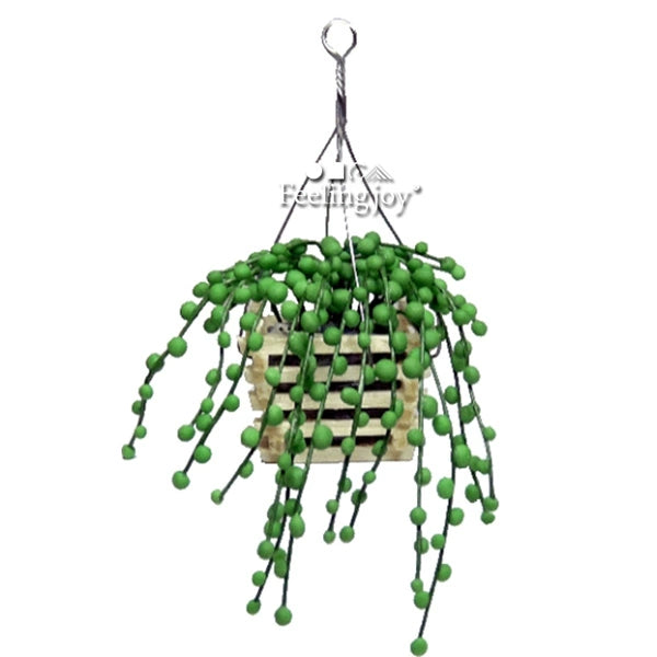 Maison de poupée miniature à l'échelle 1:12, accessoires de bricolage, panier suspendu, perles, artisanat en argile, meubles miniatures