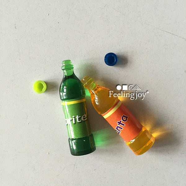Accessoires pour poupées BJD à l'échelle 1:6, miniatures pour maison de poupée à l'échelle 1:12, accessoires pour modèles, bouteilles de soda, boissons Fanta
