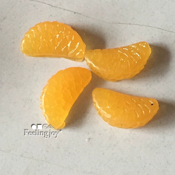 Accessoires miniatures pour maison de poupée BJD à l'échelle 1:6 et 1:12, tranches d'orange réalistes, accessoires alimentaires miniatures
