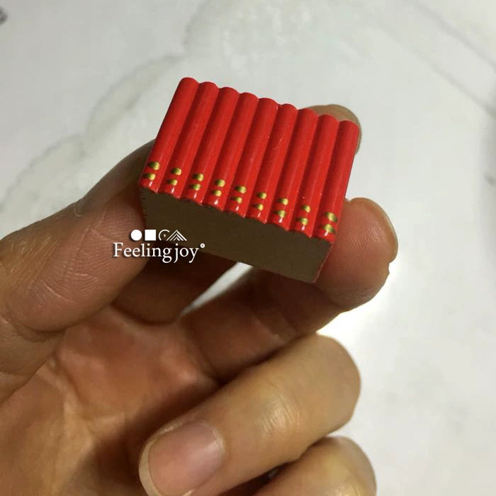 1:12 Scale Miniature Dollhouse Wooden Hand Painted Book Blocks BJD Furniture Accessories