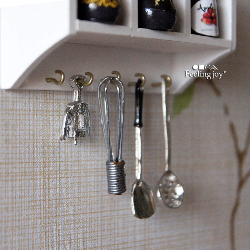 Étagère suspendue en bois blanc pour maison de poupée miniature à l'échelle 1:6, accessoires de meubles pour poupée BJD, accessoires pour photographie
