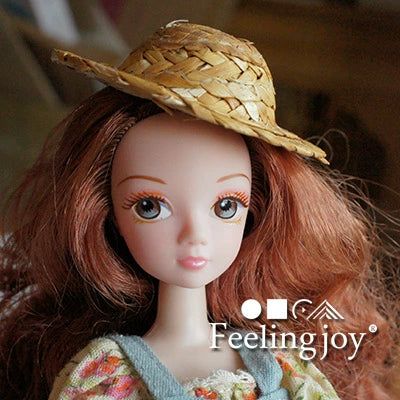 Accessoires pour poupées BJD à l'échelle 1:6, accessoires de scène miniatures pour maison de poupée à l'échelle 1:12, chapeaux de paille faits à la main