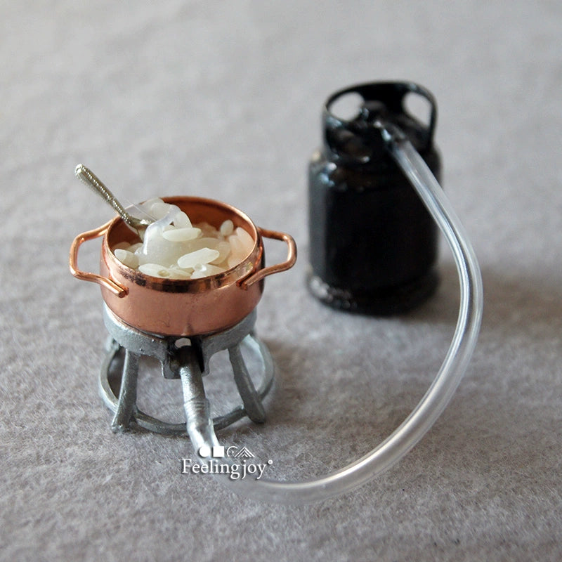 Accessoires miniatures pour maison de poupée, échelle 1:12, réservoir d'essence, meubles miniatures