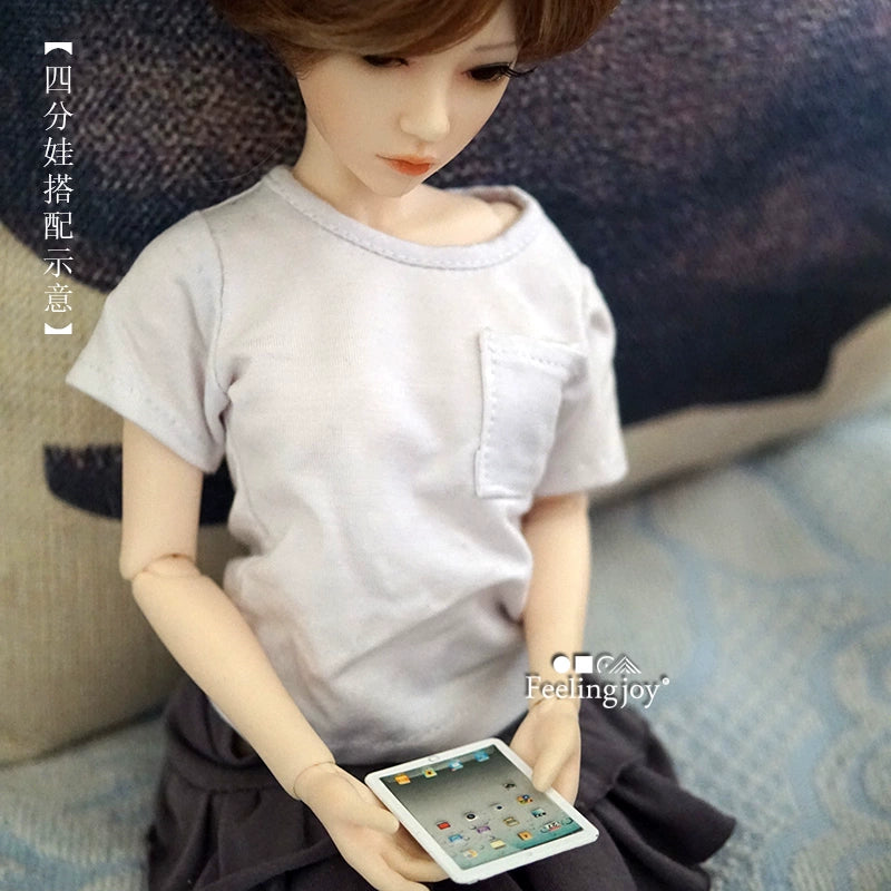 Tablette miniature en métal à l'échelle 1:6, accessoire pour meubles miniatures de maison de poupée BJD