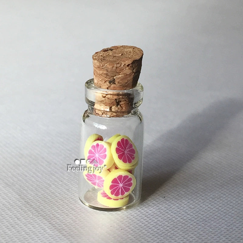 1:12 Scale Miniature Dollhouse Furniture Accessories DIY Glass Jars Fruit Cans Storage Bottles