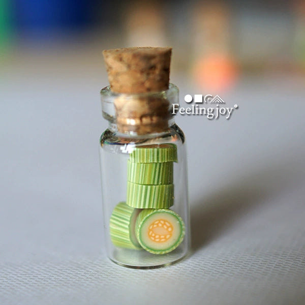 1:12 Scale Miniature Dollhouse Furniture Accessories DIY Glass Jars Fruit Cans Storage Bottles