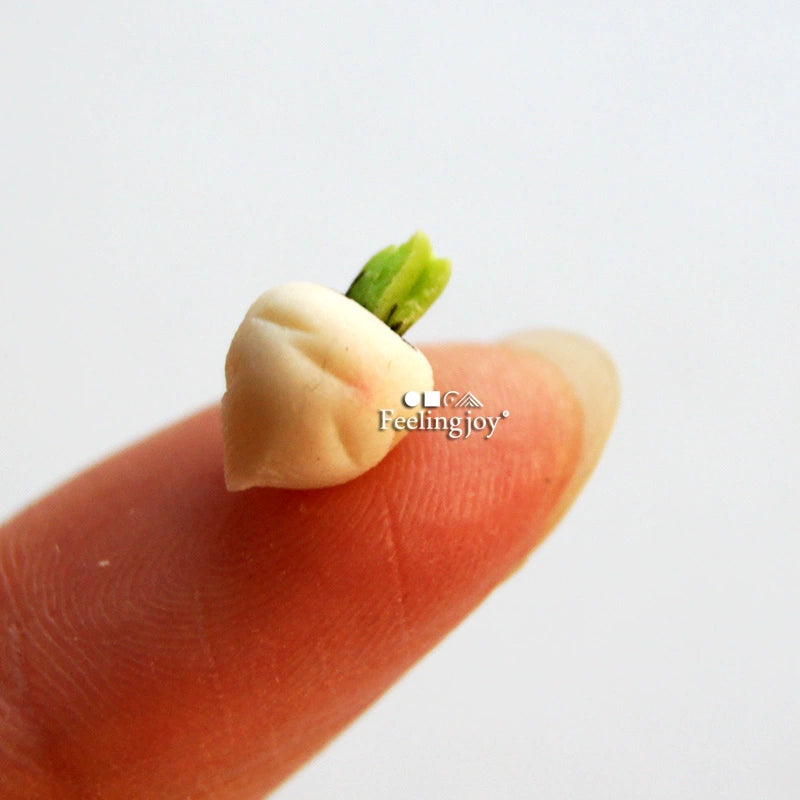 Juego de accesorios para casa de muñecas en miniatura a escala 1:12 con verduras realistas y tabla de cortar.