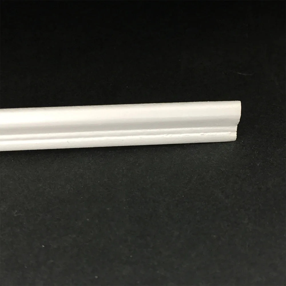 1:12 Scale Miniature Dollhouse Wooden Molding Trim Skirting Line White Baseboard Skirt Board 12pcs
