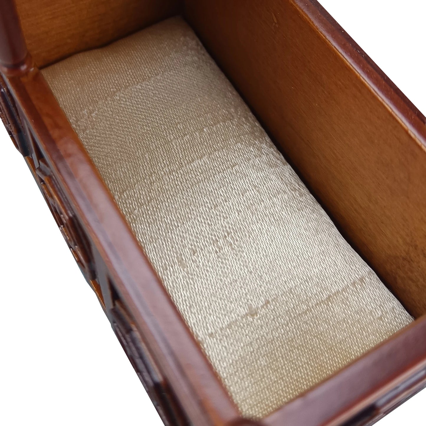Cuna de madera a escala 1:12 para muebles de casa de muñecas y muñecas