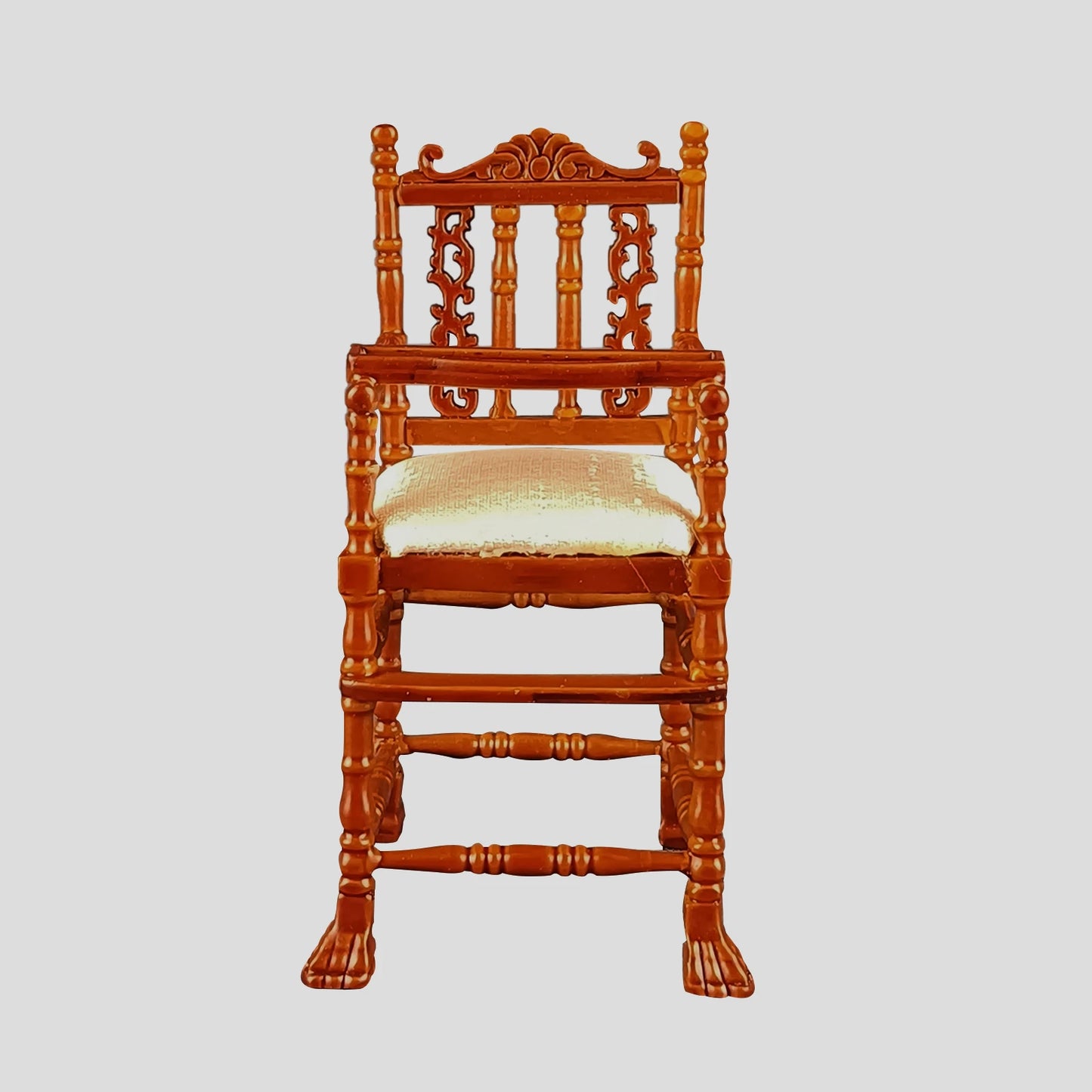 Muebles de casa de muñecas en miniatura a escala 1:12, modelo de silla de bebé de alta calidad