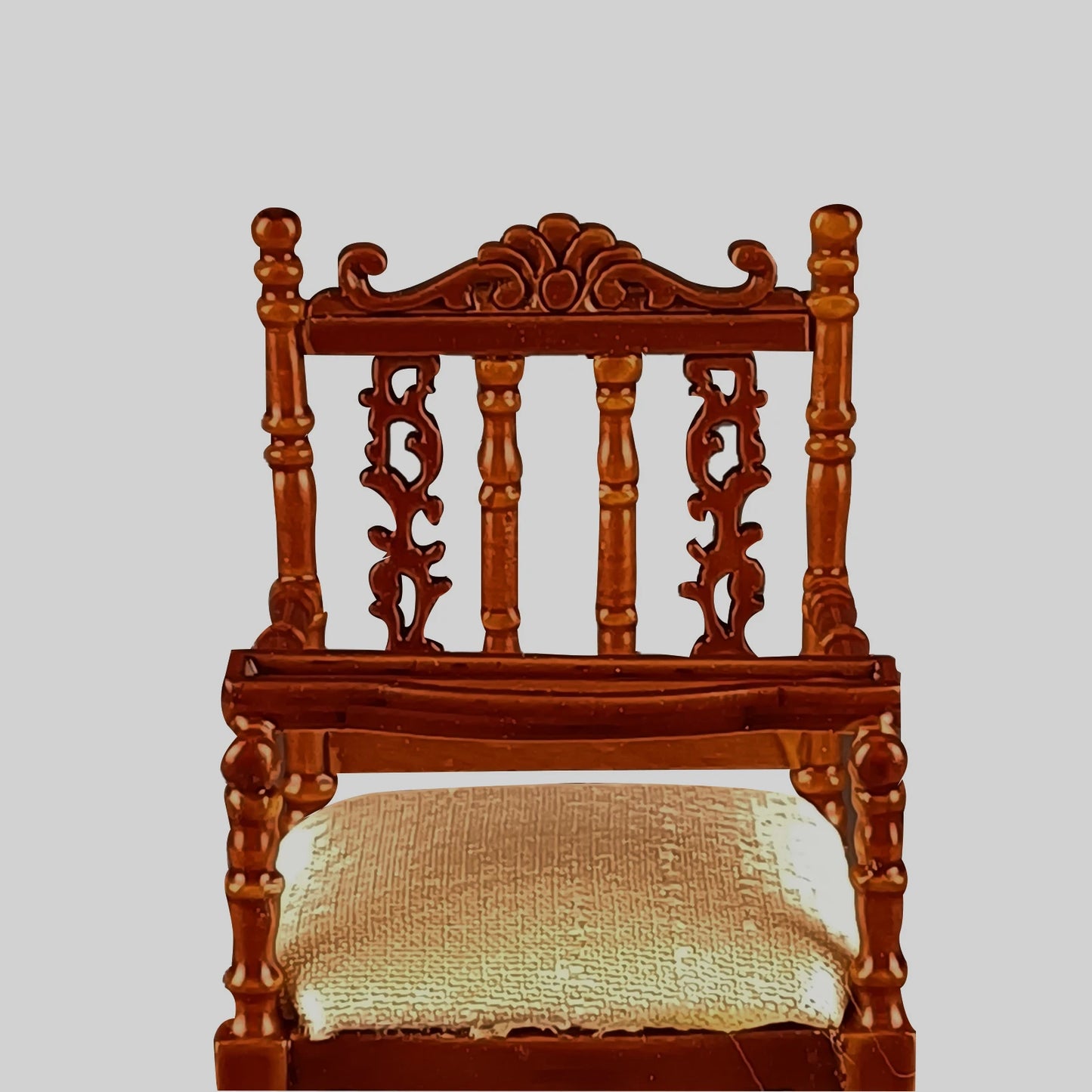 Muebles de casa de muñecas en miniatura a escala 1:12, modelo de silla de bebé de alta calidad