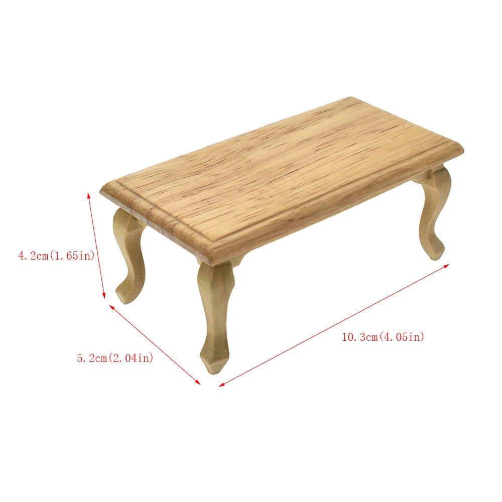 1:12 Scale Dollhouse Furniture Sofa Bookshelf Cabinet Coffee Table Miniature Living Room Accessories For Dollhouse Decoration