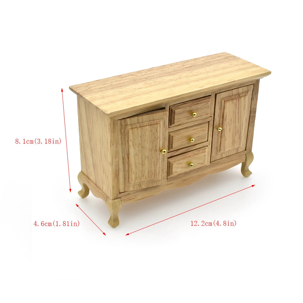 1:12 Scale Dollhouse Furniture Sofa Bookshelf Cabinet Coffee Table Miniature Living Room Accessories For Dollhouse Decoration