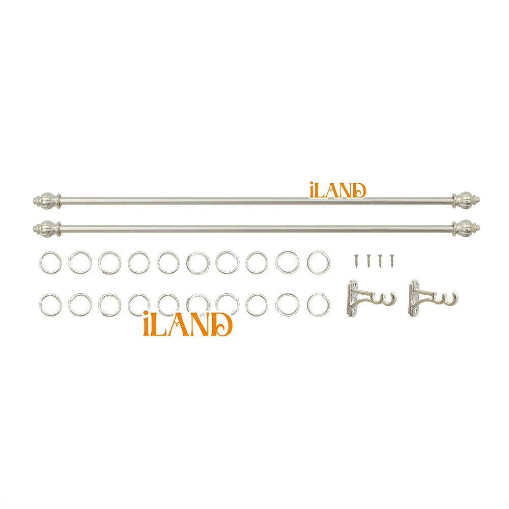 1:12 Scale Miniature Curtain Rods Luxury White Dollhouse Accessories