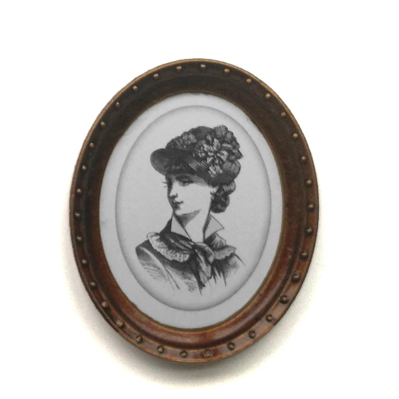 1:12 Scale Miniature Framed Picture Paintings Set For Dollhouse Decoration Accessories DIY