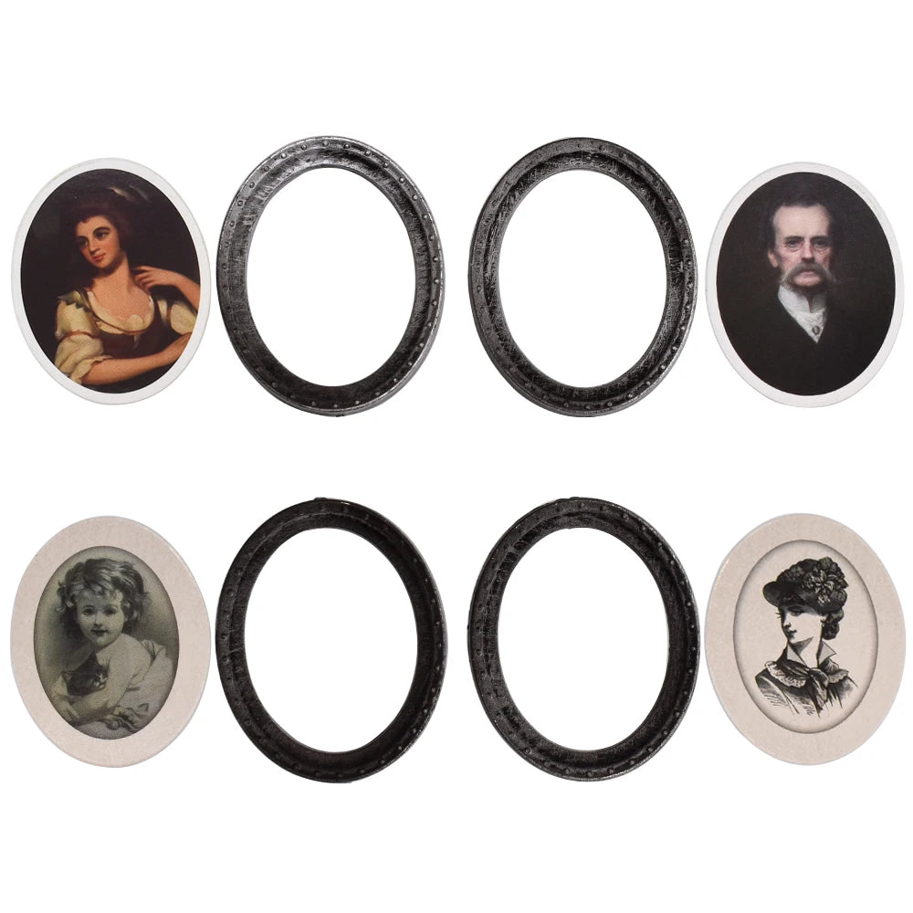 1:12 Scale Miniature Framed Picture Paintings Set For Dollhouse Decoration Accessories DIY