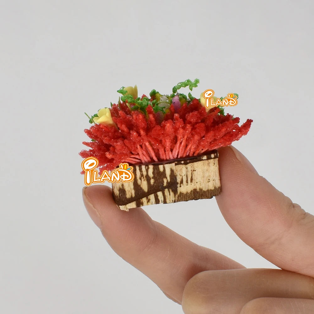 1:12 Scale Miniature Plants And Flowers Dollhouse Accessories Fairy Garden Decor Miniature Dollhouse Furniture