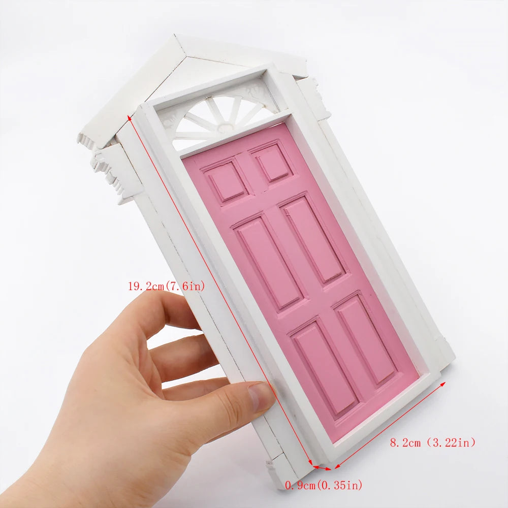 1:12 Scale Miniature Dollhouse Furniture Set Fairy Garden Accessories Door Window Ladder Flower