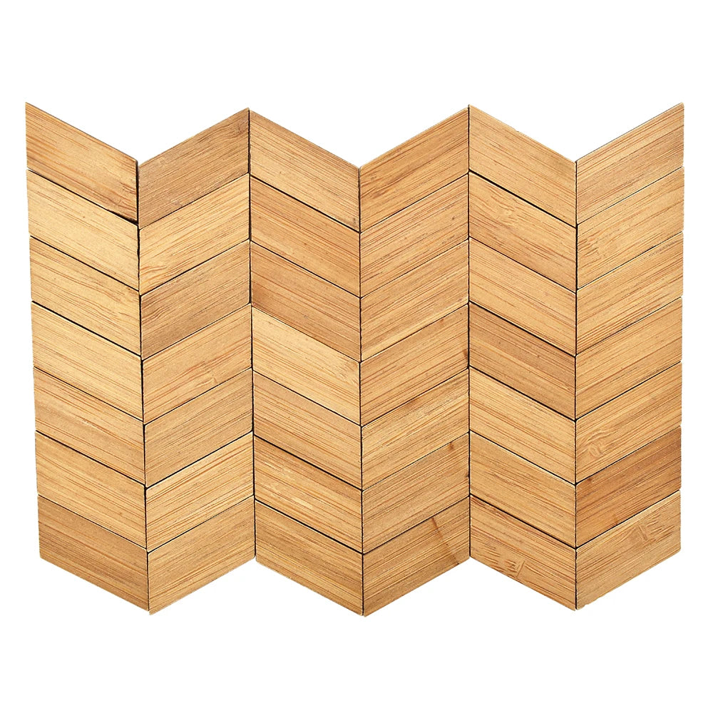 1:12 Scale Miniature Dollhouse Accessories 48 Pcs Light Bamboo Patchwork Flooring Geometric Tiles For Dollhouse Miniature Furniture