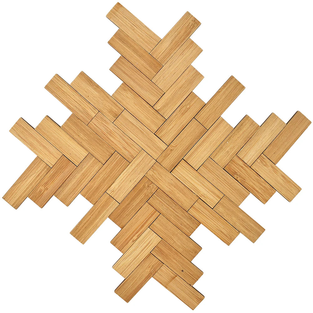 1:12 Scale Miniature Dollhouse Accessories 48 Pcs Light Bamboo Patchwork Flooring Geometric Tiles For Dollhouse Miniature Furniture