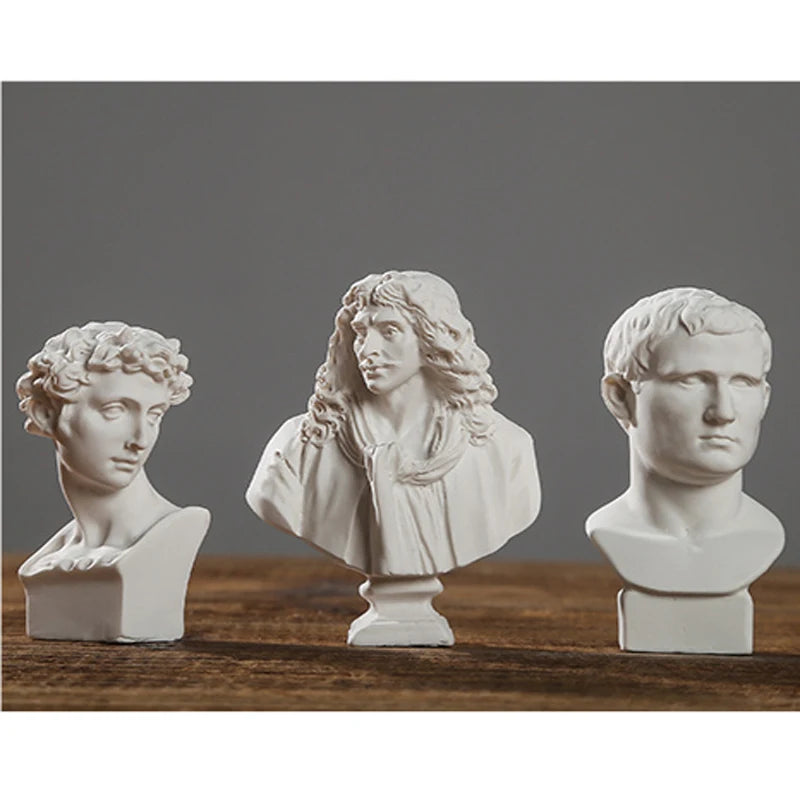 1:12 Scale Resin Sculpture Miniature Dollhouse Accessories For Garden And Living Room Famous Statue