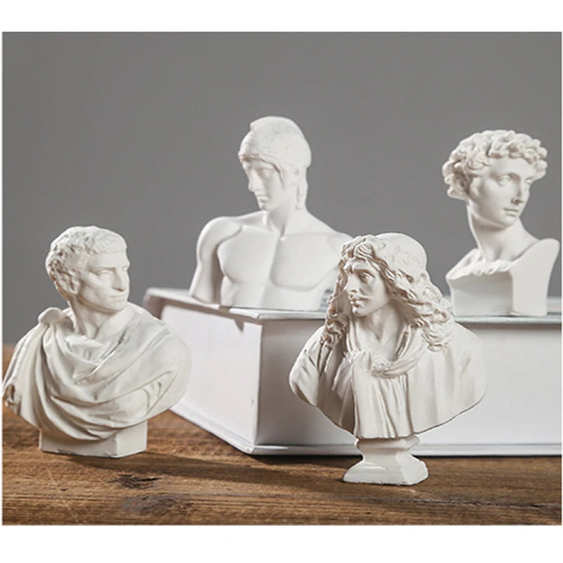 1:12 Scale Resin Sculpture Miniature Dollhouse Accessories For Garden And Living Room Famous Statue