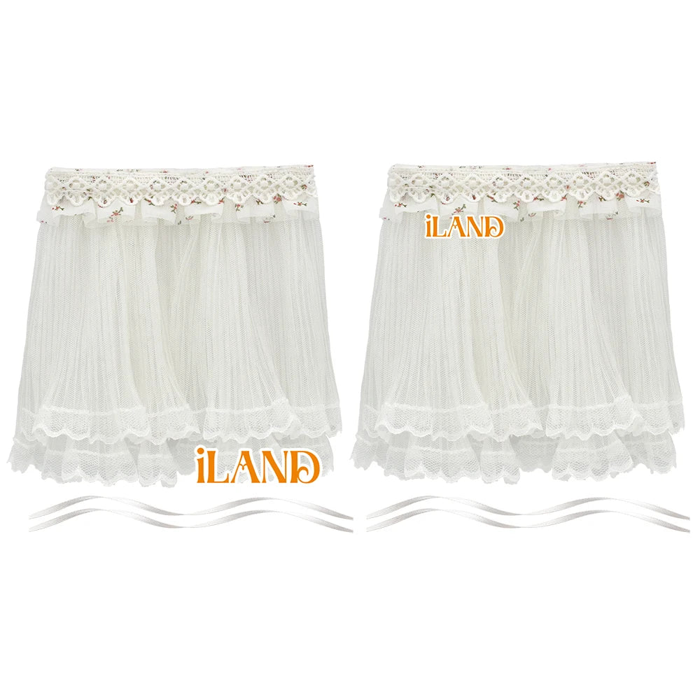 1:12 Scale Miniature Dollhouse Curtains Set Multi Layered Lace Tulle Window Dressing Accessories For Doll House Decor