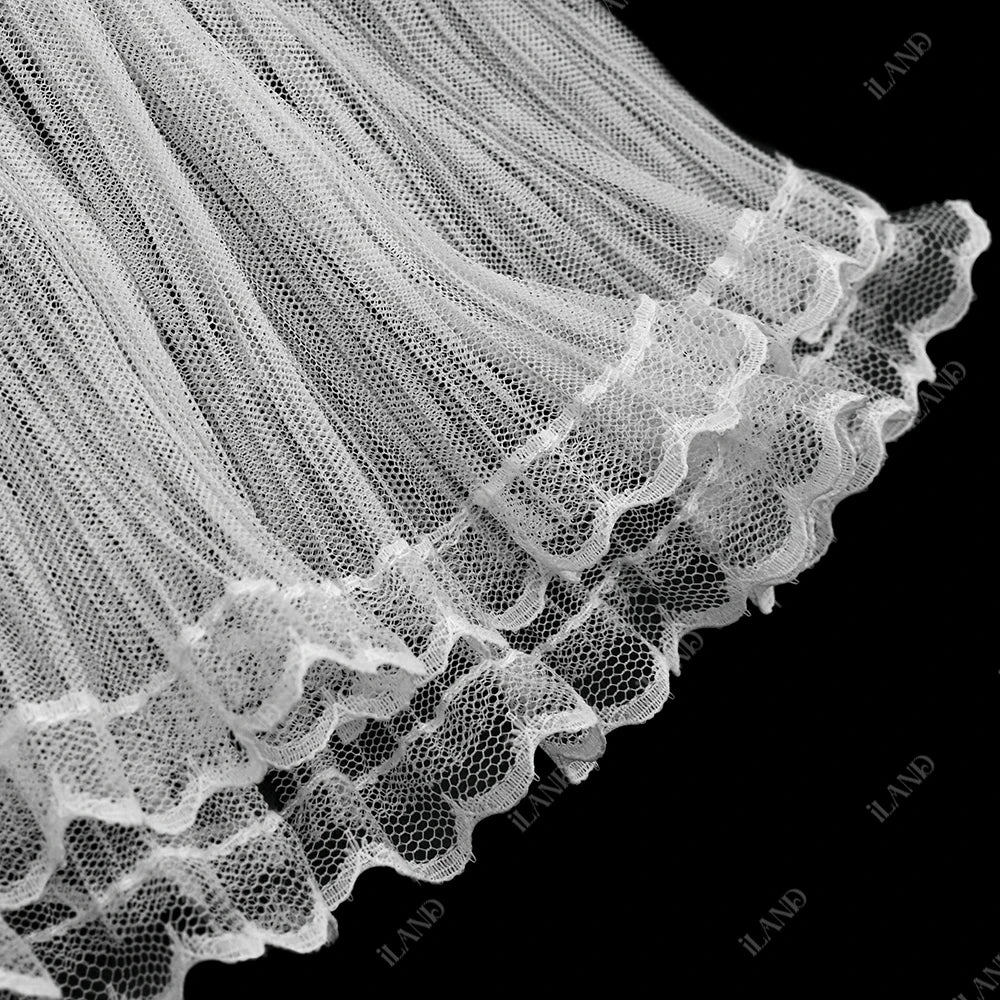 1:12 Scale Miniature Dollhouse Curtains Set Multi Layered Lace Tulle Window Dressing Accessories For Doll House Decor