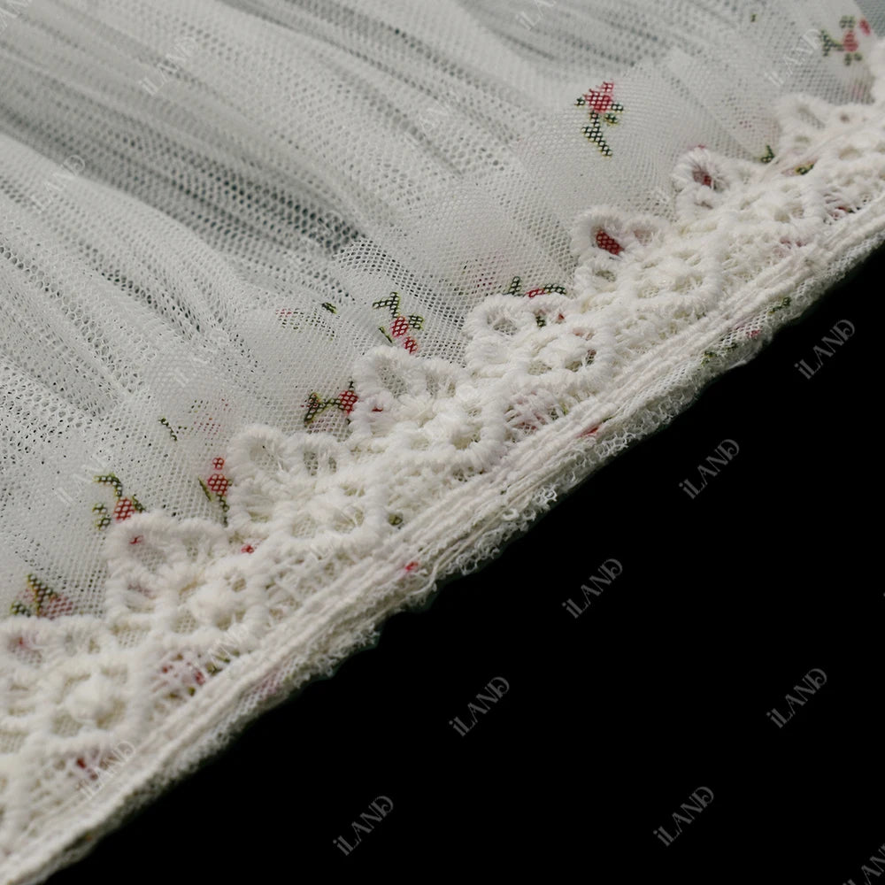 1:12 Scale Miniature Dollhouse Curtains Set Multi Layered Lace Tulle Window Dressing Accessories For Doll House Decor