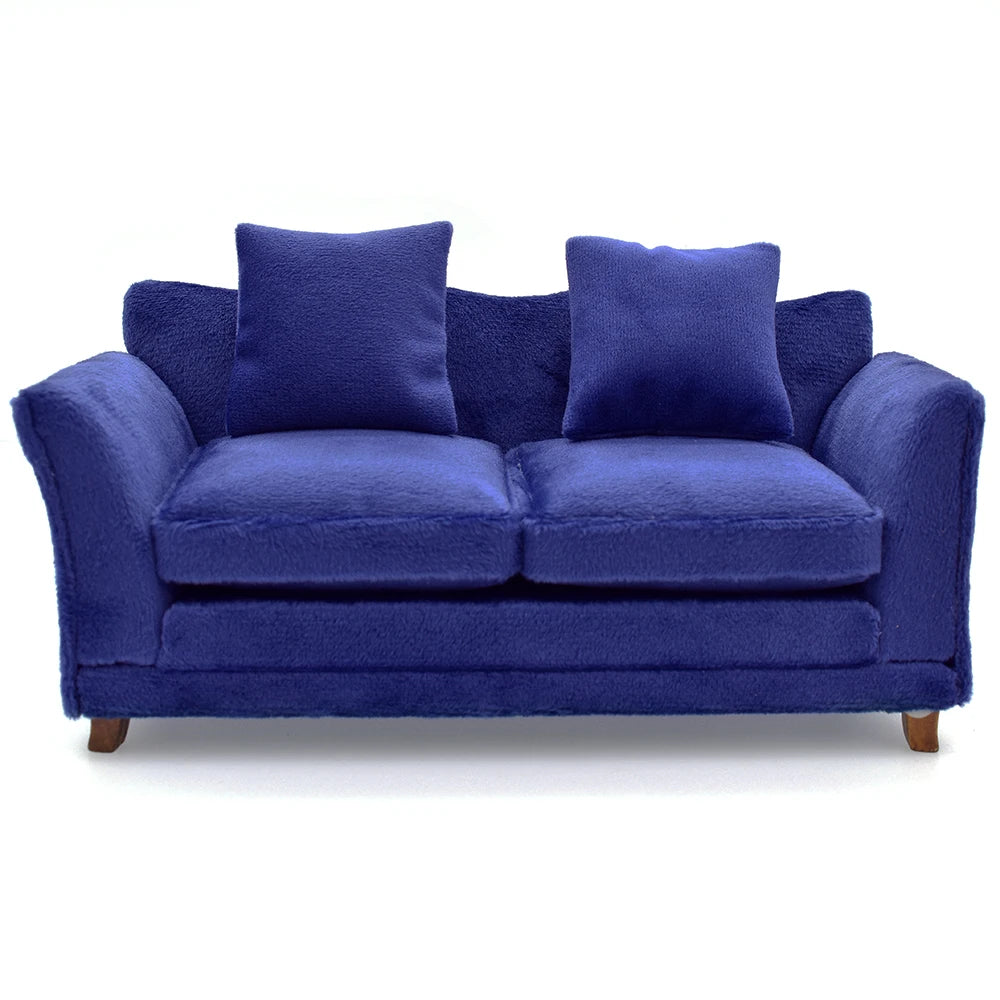 1:12 Scale Modern Miniature Sofa Dollhouse Furniture For Living Room