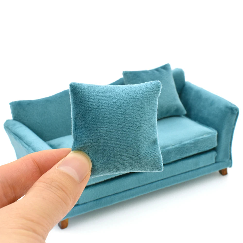 1:12 Scale Modern Miniature Sofa Dollhouse Furniture For Living Room