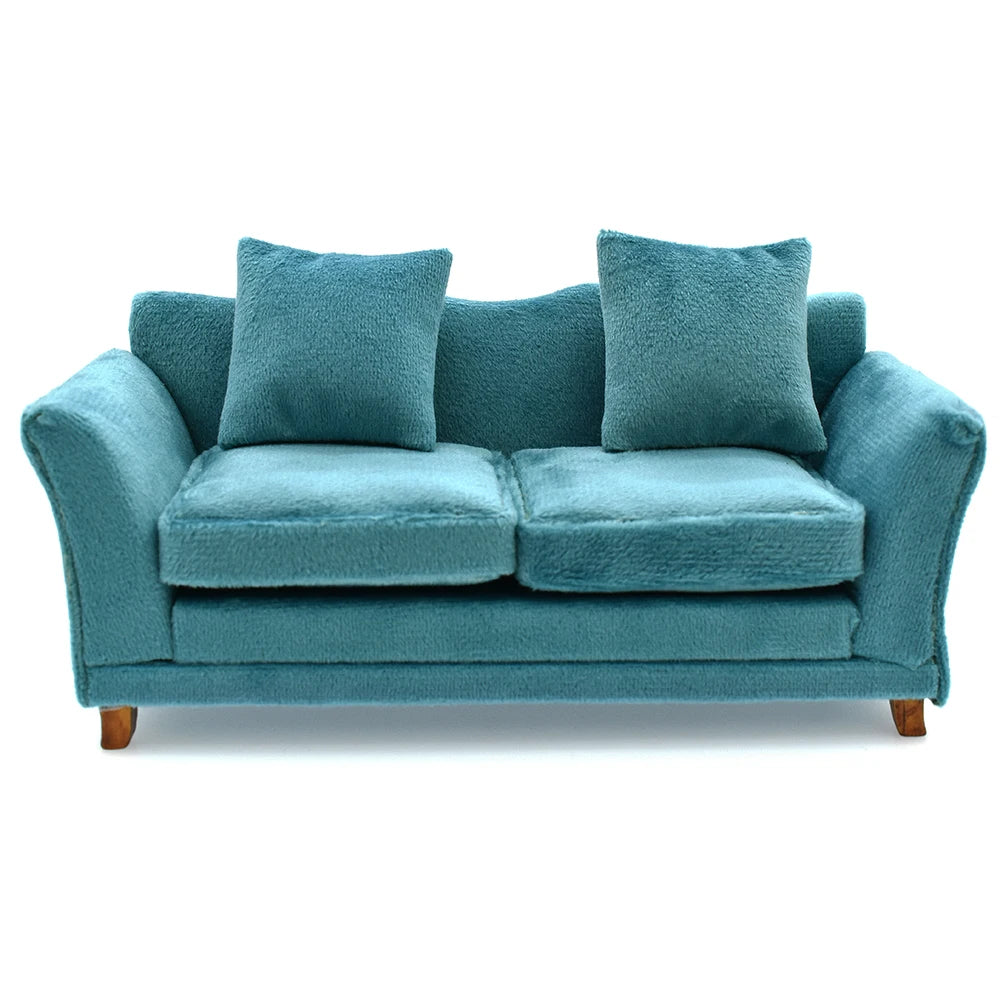 1:12 Scale Modern Miniature Sofa Dollhouse Furniture For Living Room