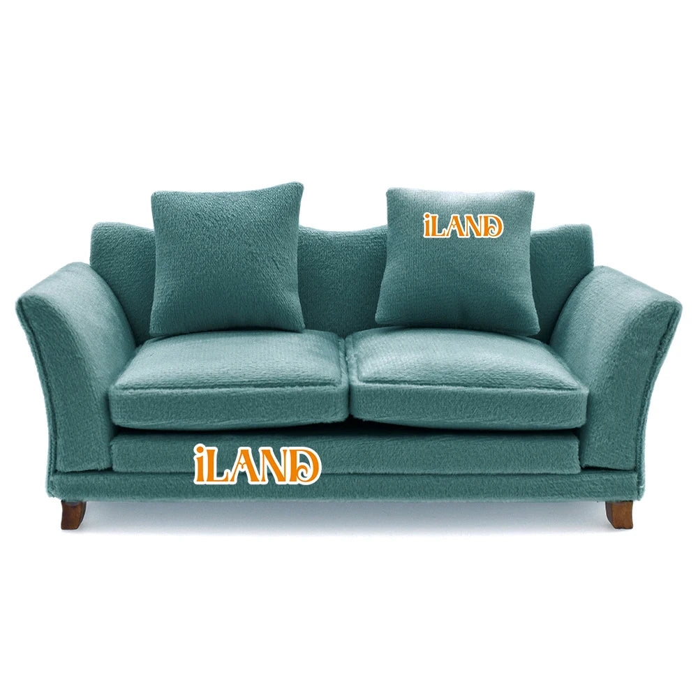 1:12 Scale Modern Miniature Sofa Dollhouse Furniture For Living Room