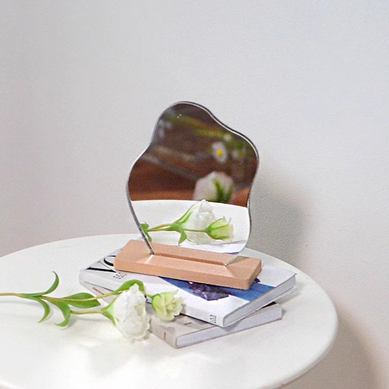 Miroir de maquillage miniature fait main à l'échelle 1:6, accessoire pour maison de poupée Blythe BJD OB11, jouet de bureau
