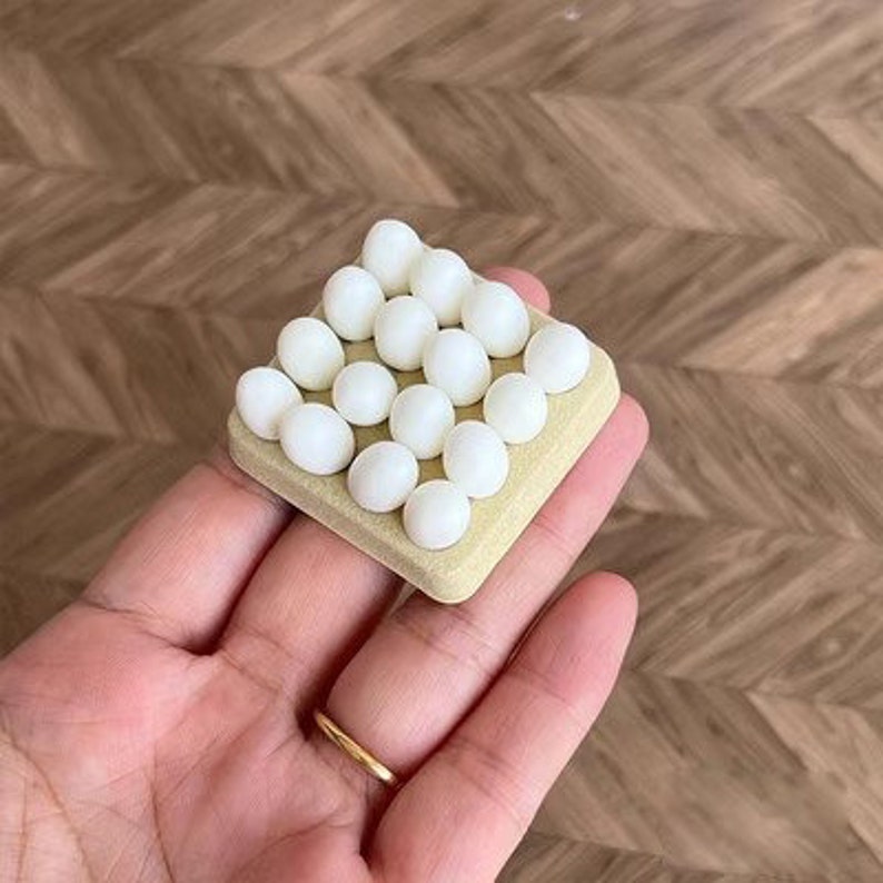 Cesta para huevos en miniatura a escala 1:6, bandeja para huevos, batidor de huevos, accesorios de cocina, muebles para casa de muñecas BJD Ob11, Blythe GSC, juguetes para casa de juegos