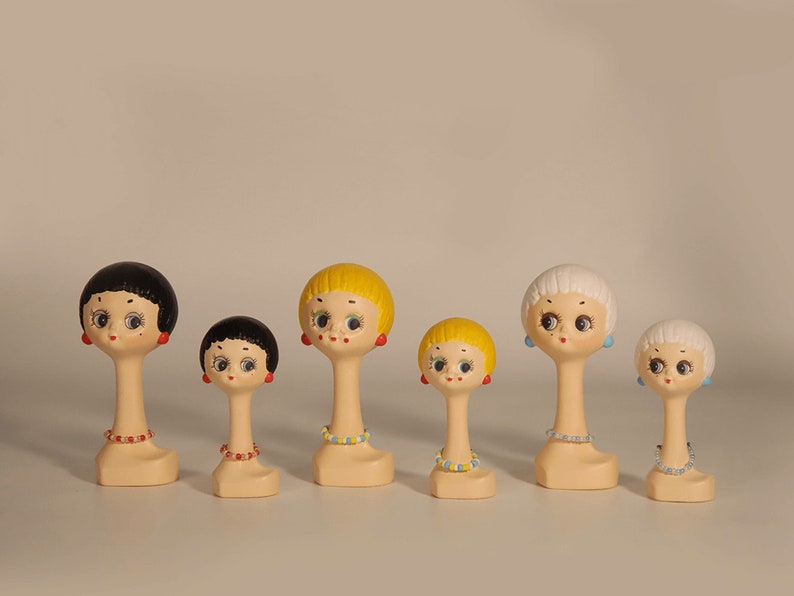 1:6 Scale Miniature Twiggy Head Rack For BJD Dolls OB11 Blythe GSC Hat Display Stand Jewelry Accessories Holder Desktop Decor