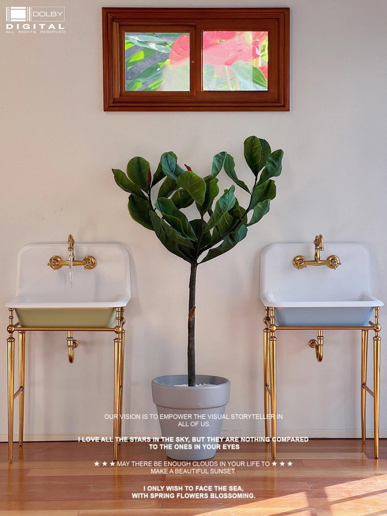 Vintage Miniature Wash Basin & Faucet Set - 1:6 Scale Dollhouse Bathroom Accessories for BJD, Blythe & DIY Projects